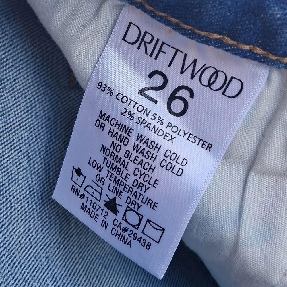 DRIFTWOOD embroidered jeans